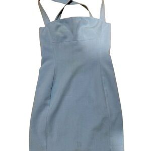 Black Halo Bryson Light Blue Mini Dress